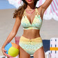 💃LAST DAY SAEL 60% OFF!!✨Halter Neck Sexy Printed Bra Bikini