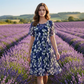 🌸 50% OFF NOW! ✨ Women's Floral A-Line Party Dress – Double-Layer Chiffon, Elegant Print & Knee-Length Fit 👗