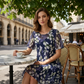 🌸 50% OFF NOW! ✨ Women's Floral A-Line Party Dress – Double-Layer Chiffon, Elegant Print & Knee-Length Fit 👗