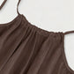 💕💖LAST DAY SALE 50% OFF!💃Women's Solid Color Backless Cami Dress