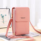 🔥Now Only £7.99🎁 Anti-Theft Leather Crossbody Bag with Touch-Screen Phone Window, Multi-Zip Wallet Purse😍