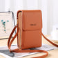 🔥Now Only £7.99🎁 Anti-Theft Leather Crossbody Bag with Touch-Screen Phone Window, Multi-Zip Wallet Purse😍