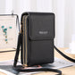 🔥Now Only £7.99🎁 Anti-Theft Leather Crossbody Bag with Touch-Screen Phone Window, Multi-Zip Wallet Purse😍