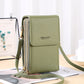 🔥Now Only £7.99🎁 Anti-Theft Leather Crossbody Bag with Touch-Screen Phone Window, Multi-Zip Wallet Purse😍