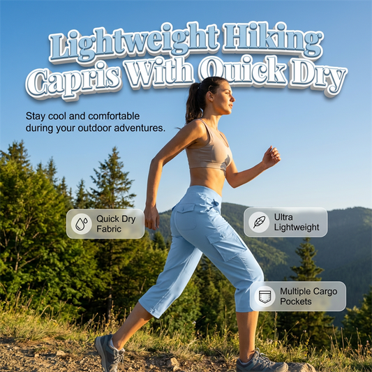 💥Limited-time 50% Off ✨Women's Lightweight Cargo Capris🌿 Adventure-Ready Comfort And Style 🌿