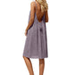 👗Only £10.99 Last Day Promotion!🔥Sexy Backless Cami Dress with Adjustable Drawstring