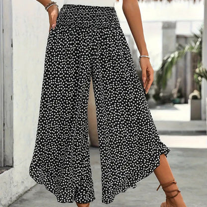Women's Flowy High Waist Wide-Leg Pants