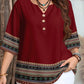 🌸Spring Sale 60% OFF👕Women's Casual Button-Front V-Neck Top