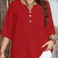 🌸Spring Sale 60% OFF👕Women's Casual Button-Front V-Neck Top