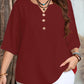 🌸Spring Sale 60% OFF👕Women's Casual Button-Front V-Neck Top