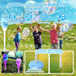 Automatic Handheld Bubble Machine for Kids, Bubble Maker Spring Summer Toys with Lights, Outdoor Rechargeable Blower Best Easter Gift for Children