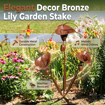 ⏳Limited-time 49% off⏰Calla Lily Garden Stake with Bell Chimes🌷🐦
