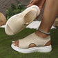 ⏳LAST DAY SALE ONLY ￡12.99!!💐 Women's Breathable Knit Platform Sandals – Air-permeable knit upper, cushioned sole & lightweight comfy summer footwear ✨