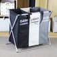 🧺👕🔄 LIMITED-TIME 50% OFF! ✨📦 Foldable 3-Section Laundry Hamper Sorter – Space-Saving, Lightweight, for Bedroom & Bathroom 🏠🧼
