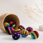 ⏰🔥LIMITED TIME 50% OFF! 🌈 Knit Multicolor Hacky Sack – Stress-Relief, Fun & Portable (2.5" Diameter) ✨