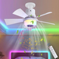 🏆LAST DAY SALE ONLY￡19.99 🎁Smart E27 Ceiling Fan Light with Hi-Fi Bluetooth Speaker & Mood Lighting  Cool Breezes • Crystal-Clear Sound • 16 Million Colours💡🌬️🎵