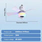 🏆LAST DAY SALE ONLY￡19.99 🎁Smart E27 Ceiling Fan Light with Hi-Fi Bluetooth Speaker & Mood Lighting  Cool Breezes • Crystal-Clear Sound • 16 Million Colours💡🌬️🎵