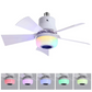 🏆LAST DAY SALE ONLY￡19.99 🎁Smart E27 Ceiling Fan Light with Hi-Fi Bluetooth Speaker & Mood Lighting  Cool Breezes • Crystal-Clear Sound • 16 Million Colours💡🌬️🎵
