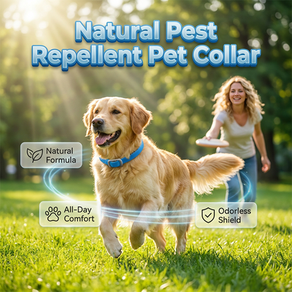 ⏰🔥LIMITED TIME 65% OFF!🔥50K+ SOLD! Natural Essential Oil Pet Pest Repellent Collar