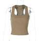 💖Last Day Special Price ￡10.99!!💖Women's Ribbed U-Neck Slim Fit Tank Top