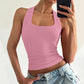 💖Last Day Special Price ￡10.99!!💖Women's Ribbed U-Neck Slim Fit Tank Top