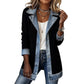 ⌛Limited Sale: ONLY ￡16.99!!🔥Women's Patchwork Denim Coat – Stretchy, Stylish & Comfortable ✨