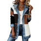 ⌛Limited Sale: ONLY ￡16.99!!🔥Women's Patchwork Denim Coat – Stretchy, Stylish & Comfortable ✨