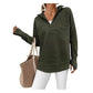 🛍️🍂LAST DAY SALE 70% OFF👍⏰Women's Quarter-Zip Ribbed Pullover Sweater – Relaxed Fit