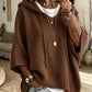 🎁2026 NEW - 50% OFF👚Oversized Knit Hoodie with Drawstring