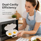 ⏰Last Day Special Price ￡6.99‼️⏰ Microwave Egg Poacher – Dual-Cavity Steamer, Rapid Heating, Non-Stick PP – Ideal for Home, Office & Travel! 🔥2