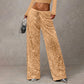 🛍️🍂LAST DAY SALE 70% OFF👍✨Women's Glitter Fashion Adjustable Drawstring Slimming Elastic Waist Straight-Leg Pants