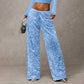 🛍️🍂LAST DAY SALE 70% OFF👍✨Women's Glitter Fashion Adjustable Drawstring Slimming Elastic Waist Straight-Leg Pants
