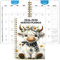 ⏰📅 LAST DAY SALE ONLY￡6.99!! 🐮 Highland Cow 5-Year Monthly Planner – Long-Term Organisation & Goal Planning in One Place ✨