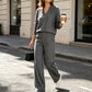 👗✨Women's Casual V-Neck Top & Wide-Leg Pants✨𝘉𝘶𝘺 2 𝘢𝘯𝘥 𝘨𝘦𝘵 𝘢𝘯 𝘦𝘹𝘵𝘳𝘢 8% 𝘥𝘪𝘴𝘤𝘰𝘶𝘯𝘵