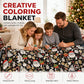 ✨Last Day 49% OFF🎨Family DIY Coloring Blanket for All Ages🎁Perfect Gift For Family & Friends