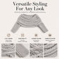 Women's Knit Scarf with Sleeves
