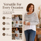 Women's Knit Scarf with Sleeves