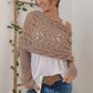 Women's Knit Scarf with Sleeves