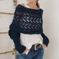 Women's Knit Scarf with Sleeves