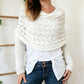 Women's Knit Scarf with Sleeves