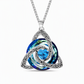 🔮LAST DAY SALE ONLY ￡9.99!!💕🎁Women's Celtic Knot Birthstone Pendant Necklace