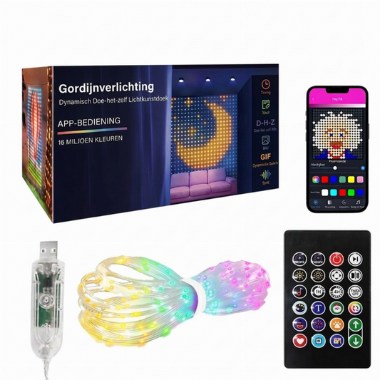 🎄 55% OFF! 💡 Smart LED Curtain Lights – Transform Your Space with App Control, Music Sync & Custom Light Effects ✨
