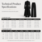 ⏰💖Black Friday Mega Deal – 50% off!💖✨Women's Elegant Autumn 2 Piece Outfit Set with Retro Long Sleeve Coat and Simple Trousers