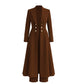 ⏰💖Black Friday Mega Deal – 50% off!💖✨Women's Elegant Autumn 2 Piece Outfit Set with Retro Long Sleeve Coat and Simple Trousers