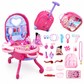 👑 LIMITED‑TIME 50% OFF! 🎀 Kids’ 3‑in‑1 Pretend Makeup Vanity Suitcase – Rolling Trolley Salon, 31 Toy Accessories, Easy Snap Setup 🧳
